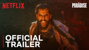 Netflix India's official trailer image for The Paradise, showing Nani.