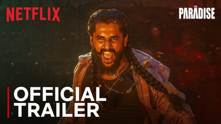 Netflix India's official trailer image for The Paradise, showing Nani.